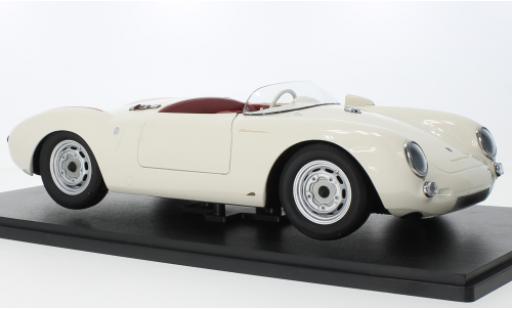 Porsche 550 1/12 KK Scale A Spyder bianco/rosso 1953 modellino in miniatura