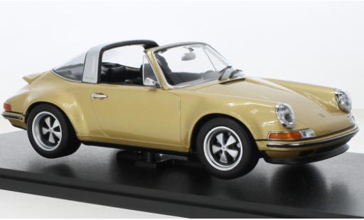 Porsche 911 1/18 KK Scale Targa Singer metallise beige modellino in miniatura