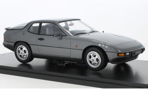 Porsche 924 1/18 KK Scale S metallise grigio 1986 modellino in miniatura