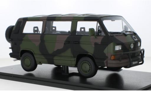 Volkswagen T3 1/18 KK Scale Bus Syncro Bundeswehr 1987 modellino in miniatura