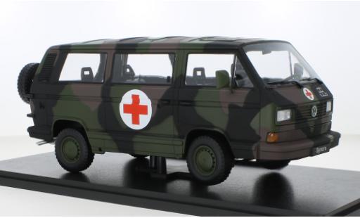 Volkswagen T3 1/18 KK Scale Bus Syncro Bundeswehr Ambulanz 1987 modellino in miniatura