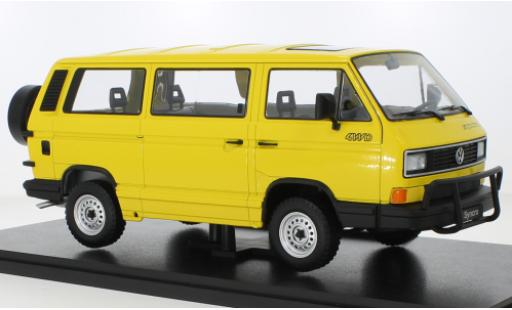 Volkswagen T3 1/18 KK Scale Bus Syncro giallo 1987 modellino in miniatura
