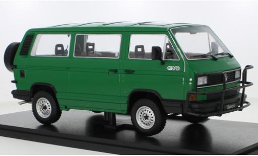 Volkswagen T3 1/18 KK Scale Bus Syncro Jagdwagen verde 1987 modellino in miniatura