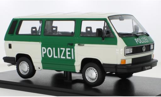 Volkswagen T3 1/18 KK Scale Bus Syncro Polizei 1987 modellino in miniatura