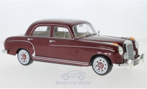 Mercedes 220 1/18 KK Scale S Limousine (W180 II) rosso 1956 modellino in miniatura