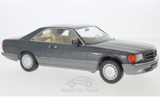 Mercedes 560 1/18 KK Scale SEC (C126) metallico anthrazit 1985 modellino in miniatura