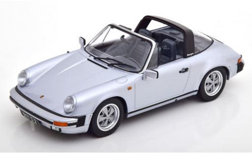 Porsche 930 Targa 1/18 KK Scale 911 Carrera 3.2 Targa grigio 1988 250.000 modellino in miniatura