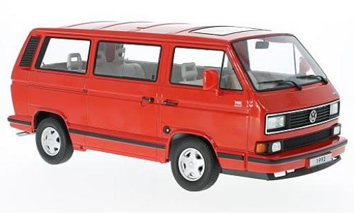 Volkswagen Bulli 1/18 KK Scale T3 Multivan rosso 1992 modellino in miniatura
