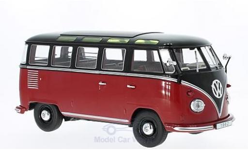 Volkswagen T1 B 1/18 KK Scale rosso/nero 1962 Samba modellino in miniatura