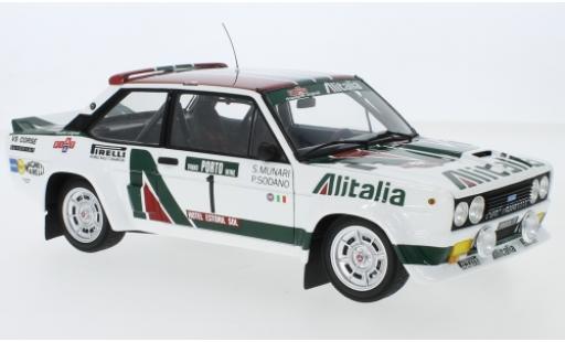 Fiat 131 1/18 Kyosho Abarth No.1 Alitalia Alitalia Rallye WM Rally Portugal 1978 S.Munari/P.Sodano modellino in miniatura