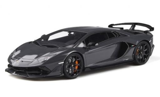 Lamborghini Aventador 1/18 GT Spirit SVJ grigio modellino in miniatura