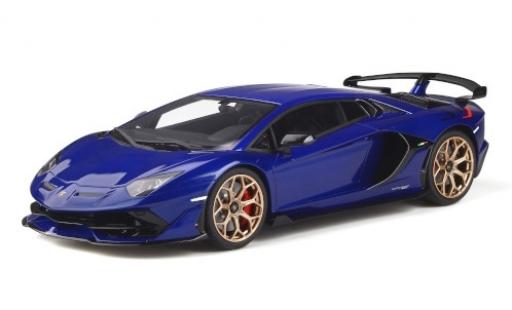 Lamborghini Aventador 1/18 GT Spirit SVJ metallico blu modellino in miniatura