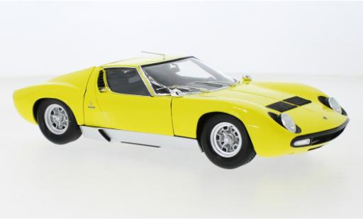 Lamborghini Miura 1/18 Kyosho P400 SV giallo 1970 modellino in miniatura
