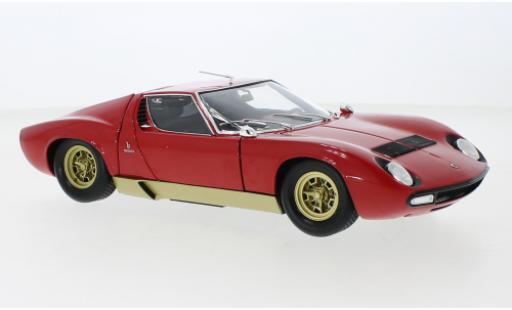 Lamborghini Miura 1/18 Kyosho P400 SV rosso/gold 1970 modellino in miniatura