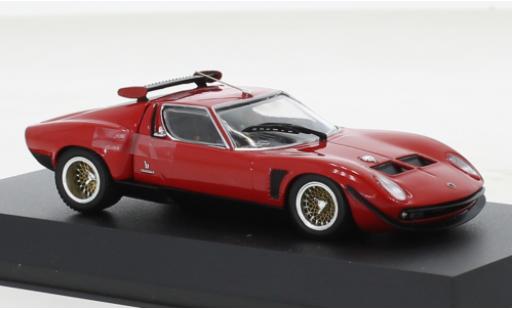 Lamborghini Miura 1/43 Kyosho SVR rosso/nero 1970 modellino in miniatura