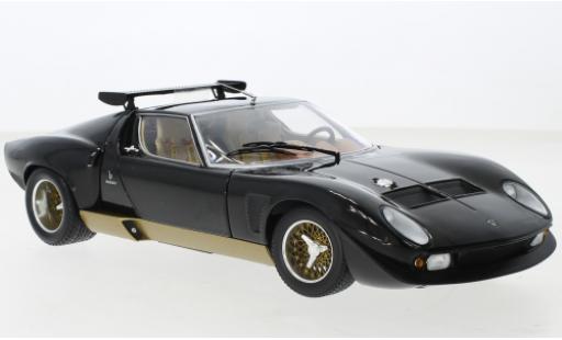 Lamborghini Miura 1/18 Kyosho SVR nero/gold modellino in miniatura