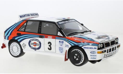 Lancia Delta 1/18 Kyosho HF Integrale Evolutione No.3 Martini Racing Martini Rallye WM Tour de Corse 1992 modellino in miniatura