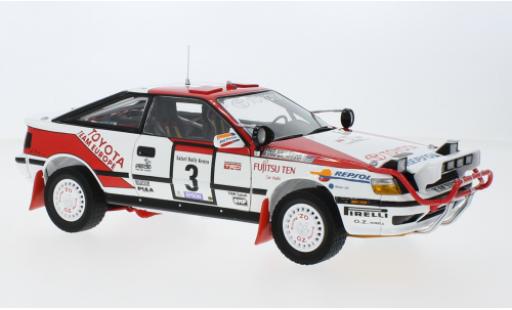 Toyota Celica 1/18 Kyosho GT-quatre (ST165) No.3 Team Kenia Rallye WM Safari Rallye 1990 modellino in miniatura