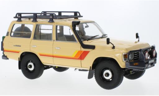 Toyota Land Cruiser 1/18 Kyosho 60 beige/Décorer modellino in miniatura