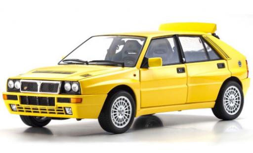 Lancia Delta 1/18 Kyosho HF Integrale giallo modellino in miniatura
