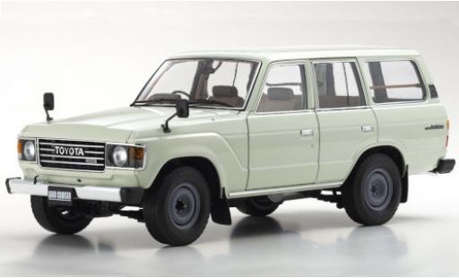 Toyota Land Cruiser 1/18 Kyosho 60 bianco RHD modellino in miniatura