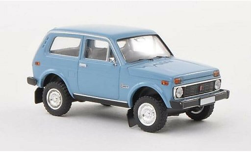 Lada Niva Base 1/87 Brekina blu modellini auto