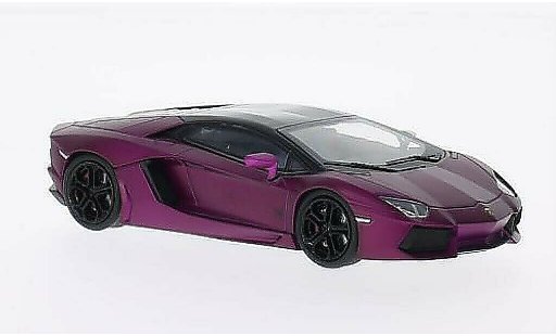 Lamborghini Aventador LP700-4 1/43 Welly opaco-lilla/nero modellini auto