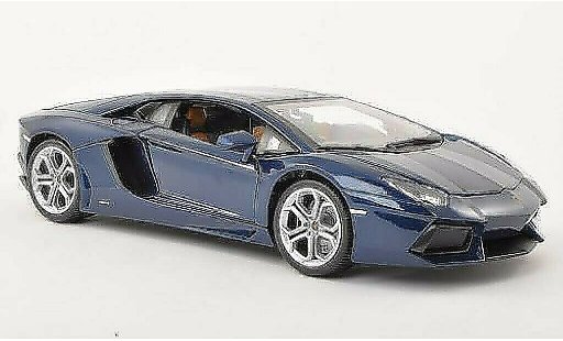 Lamborghini Aventador LP700-4 1/18 Burago blu 2011 modellini auto