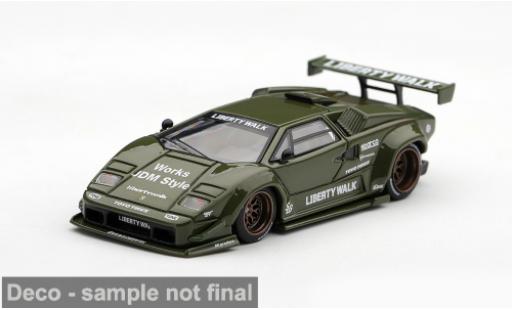 Modellini auto Lamborghini Countach LB-Works gr&Atilde;&frac14;n 2025 1/64 Mini GT