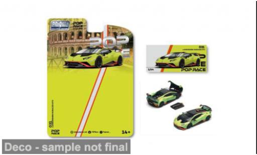 Lamborghini Huracan 1/64 Pop Race STO gr&uuml;n Enigma Exclusive 1:64 modellino in miniatura