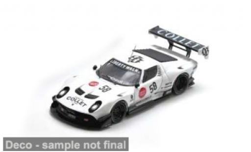 Modellini auto Lamborghini Miura GT Evo LB-Silhouette Works bianco/nero 1/64 INNO64