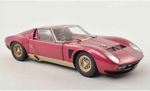 Lamborghini Miura Jota 1/18 Kyosho SVJ lilla/gold modellini auto