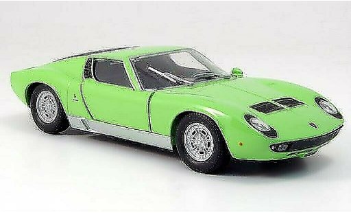Lamborghini Miura P400 1/24 Motormax S verde modellini auto