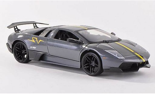 Lamborghini Murcielago LP670-4 1/24 Motormax SV grigio/opaco-nero modellini auto