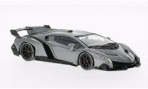 Lamborghini Veneno Coupe 1/43 Kyosho grigio con biancoem Dekor-strisce modellini auto