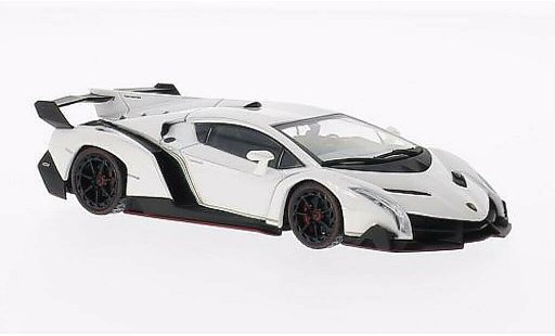 Lamborghini Veneno Coupe 1/43 Kyosho bianco con rotem Dekorstrisce modellini auto