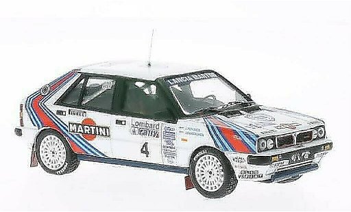 Lancia Delta HF 4WD 1/43 IXO No.4 Martini RAC Rally 1987 /Piironen modellini auto
