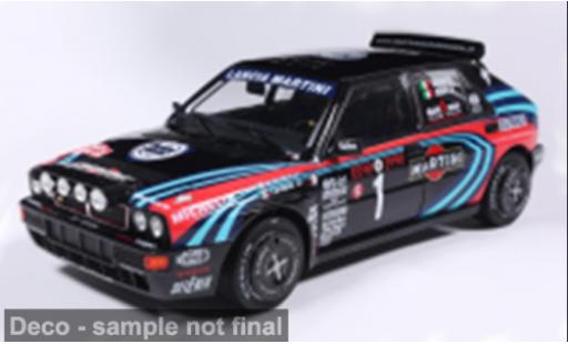 Lancia Delta 1/18 Solido HF Integrale schwarz/Dekor 1:18 modellino in miniatura