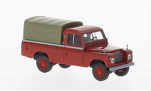 Land Rover 109 Base 1/87 Brekina Plane rosso con Plane modellini auto