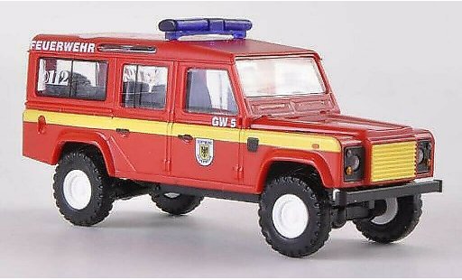 Land Rover Defender 110 1/87 Busch SW Vigili del fuoco Dortmund 1983 modellini auto