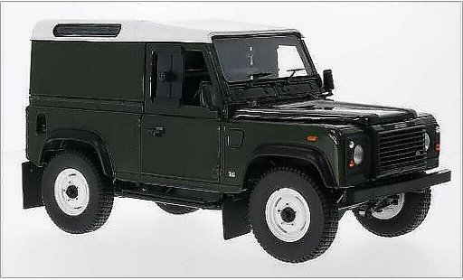 Land Rover Defender 90 1/18 Universal Hobbies County Hardtop verde/bianco RHD 2004 modellini auto