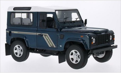 Land Rover Defender 90 1/18 Universal Hobbies County Station Wagon metallicoo verde/bianco RHD 2004 modellini auto