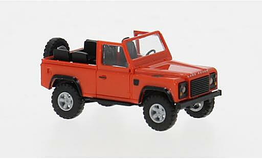 Modellini auto Land Rover Defender 90 rot 1983 1/87 Busch