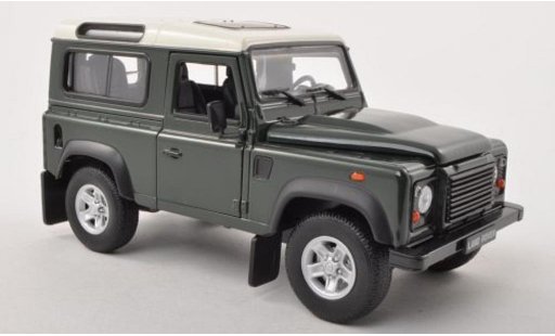 Land Rover Defender Base 1/24 Welly verde/bianco modellini auto