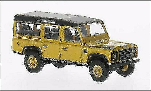 Land Rover Defender Base 1/87 Busch metallicoo gold/opaco-nero modellini auto