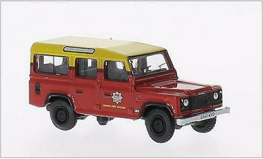 Land Rover Defender Base 1/76 Oxford Station Wagon RHD London Fire Brigade modellini auto