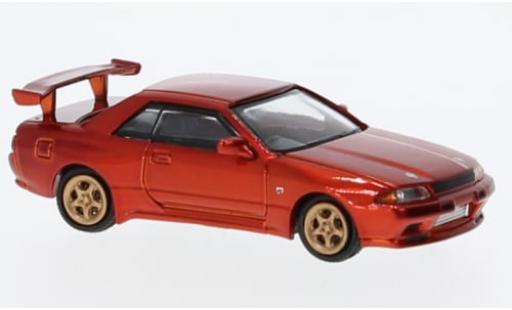 Nissan Skyline 1/87 Lang Feng Model GT-R (R32) metallise rot 1:87 modellino in miniatura