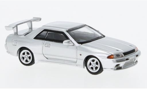 Nissan Skyline 1/87 Lang Feng Model GT-R (R32) silber 1:87 modellino in miniatura