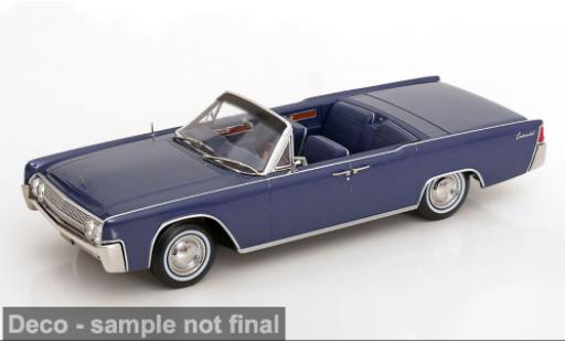 Modellini auto Lincoln Continental Convertibile blau/schwarz 1963 Lawyer 1/18 KK Scale