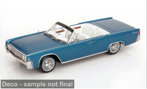 Modellini auto Lincoln Continental Convertibile t&Atilde;&frac14;rkis/weiss 1963 1/18 KK Scale